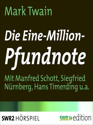 cover image of Die Ein-Million-Pfundnote